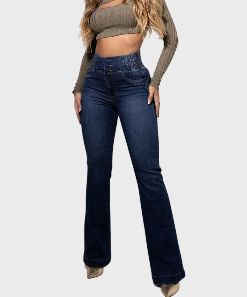 Blugi modelatori cu talie înaltă