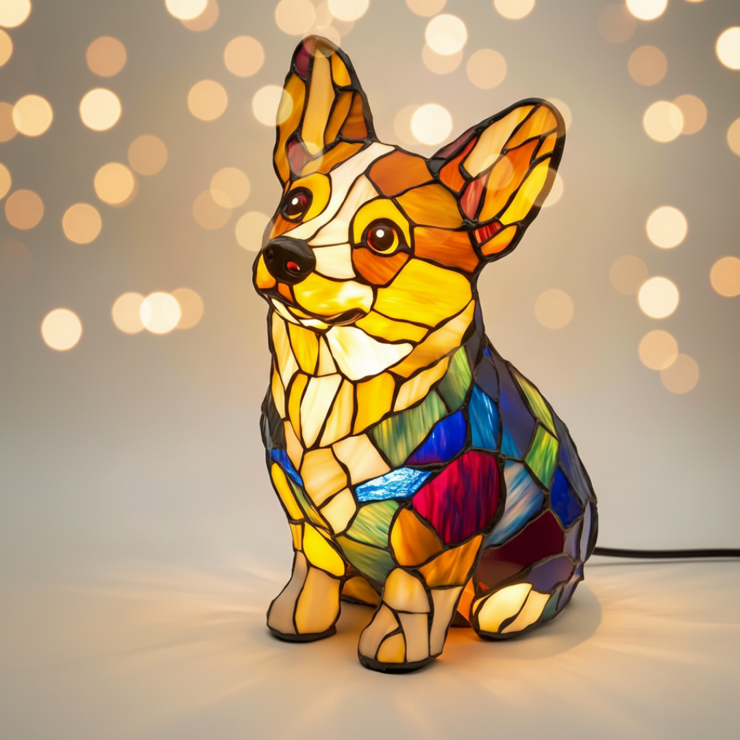 Corgi – Lampă din Sticlă
