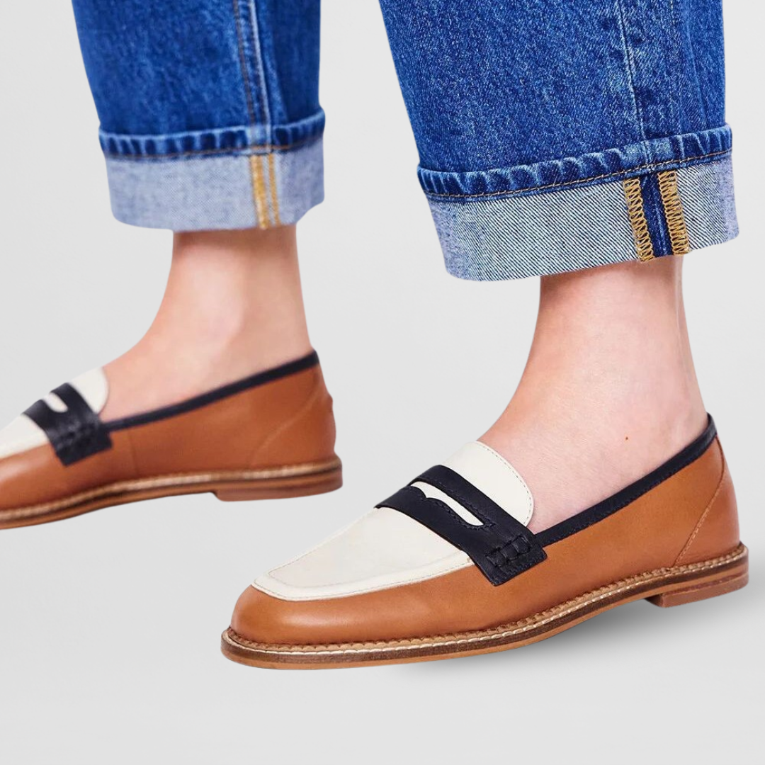 Markéta Mocasinini Eleganți Confortabili Universali Din Piele