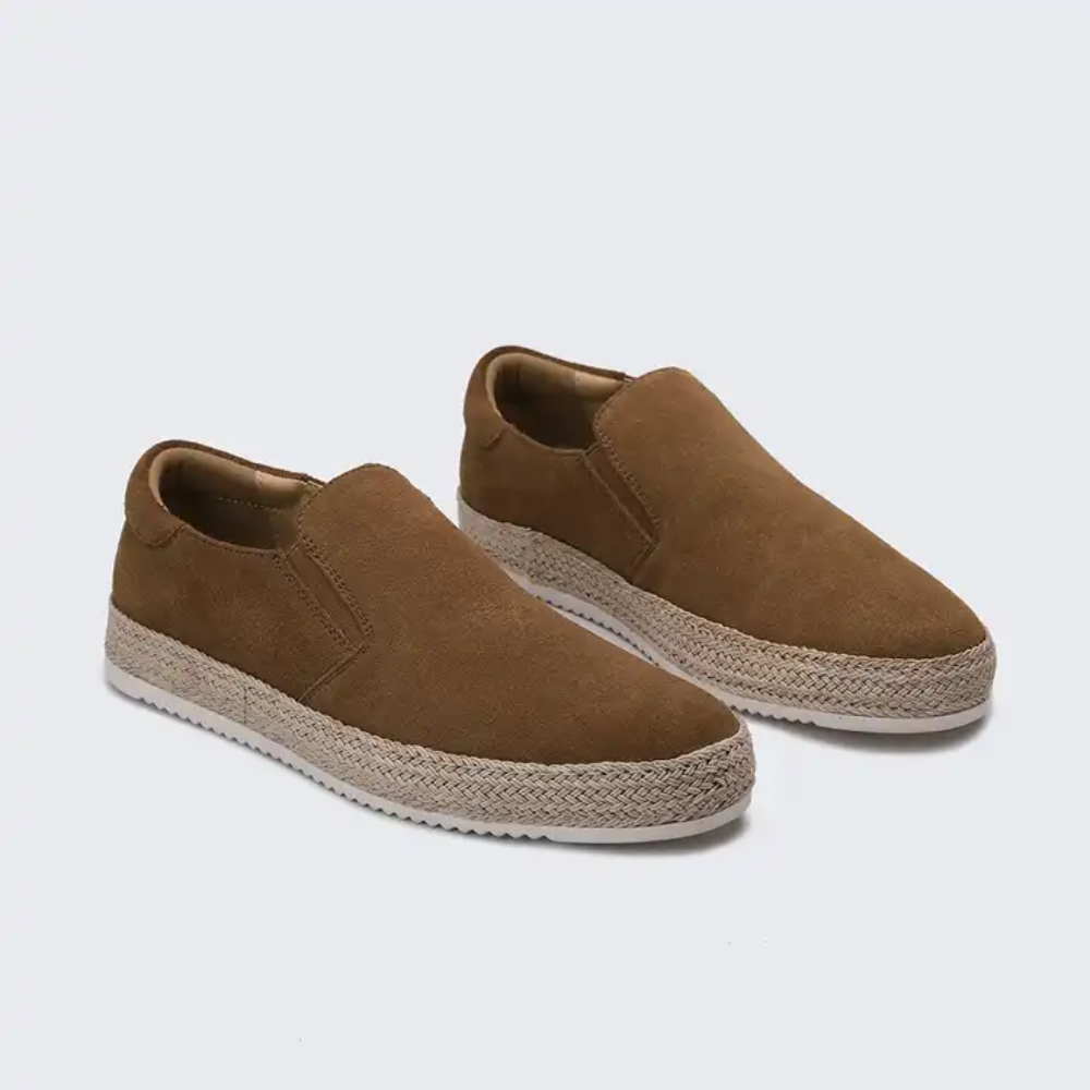 Mocasini de Vară din Piele Întoarsă