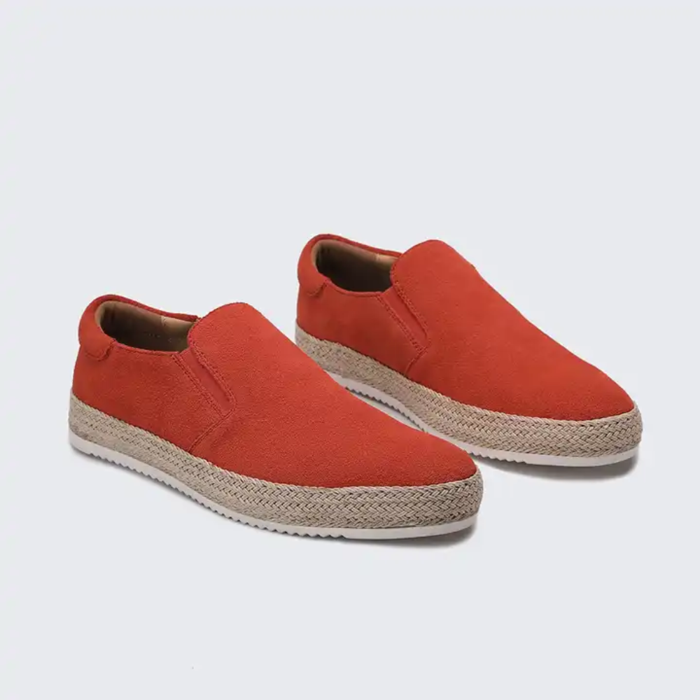 Mocasini de Vară din Piele Întoarsă
