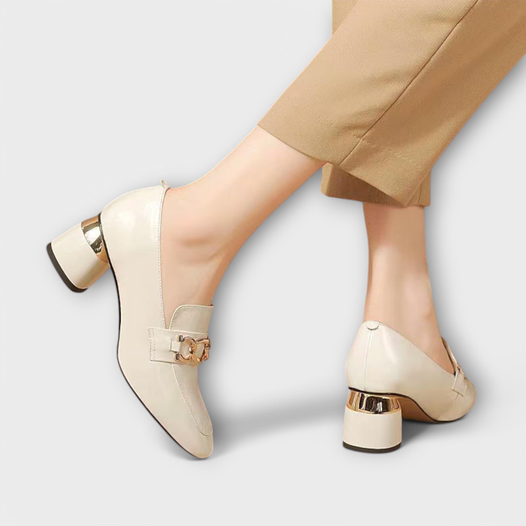 Mocasinini Eleganți Krissy Din Piele Naturală
