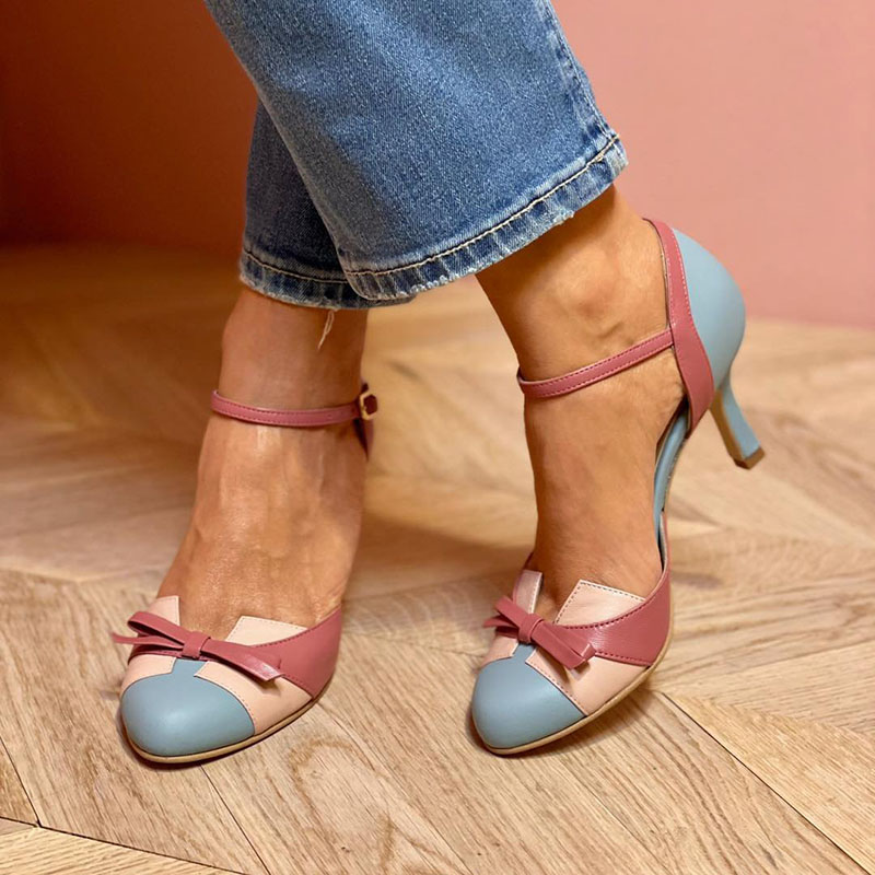 Bellarosa - Sandale colorate cu barete