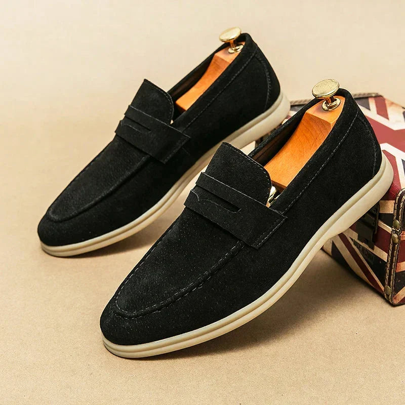 Pantofi din Piele Întoarsă Firenze Chic