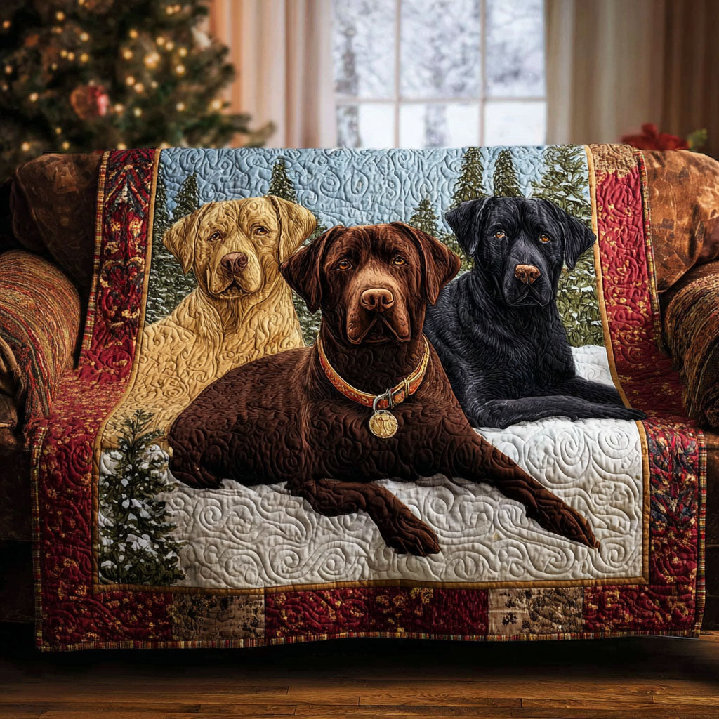 Cristina - Husă matlasată pentru canapea, Labrador retriever