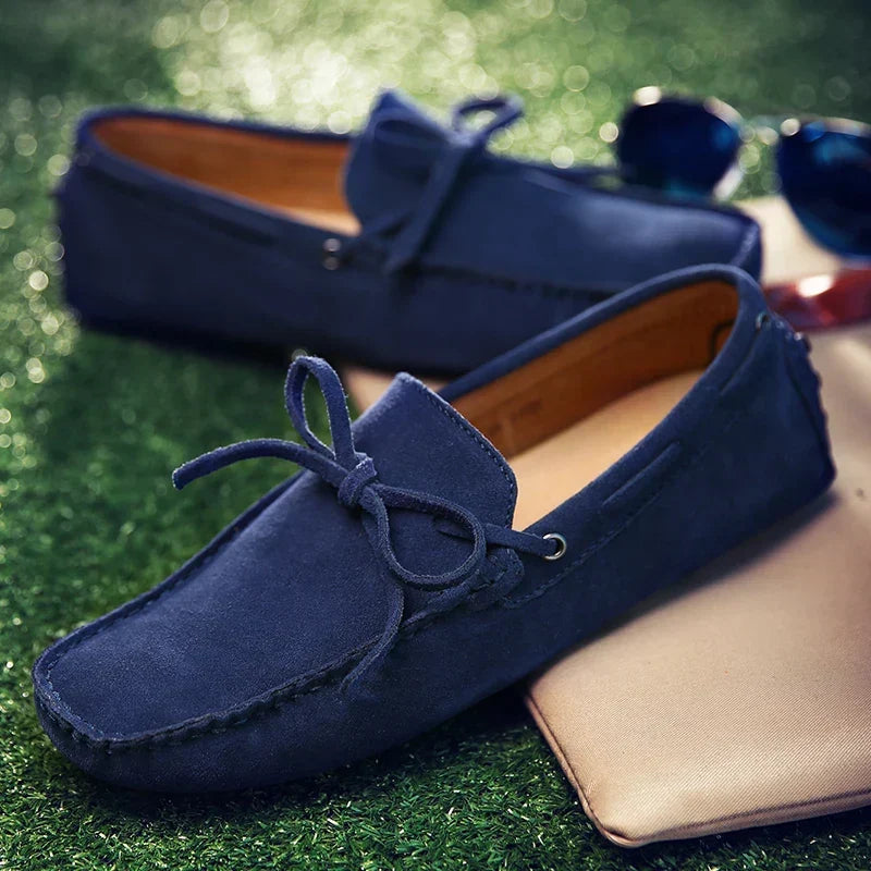 Loafers Casual de Vară din Piele Întoarsă