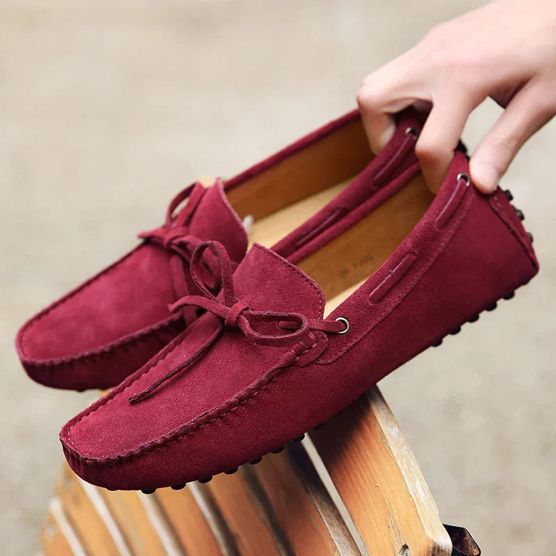 Loafers Casual de Vară din Piele Întoarsă