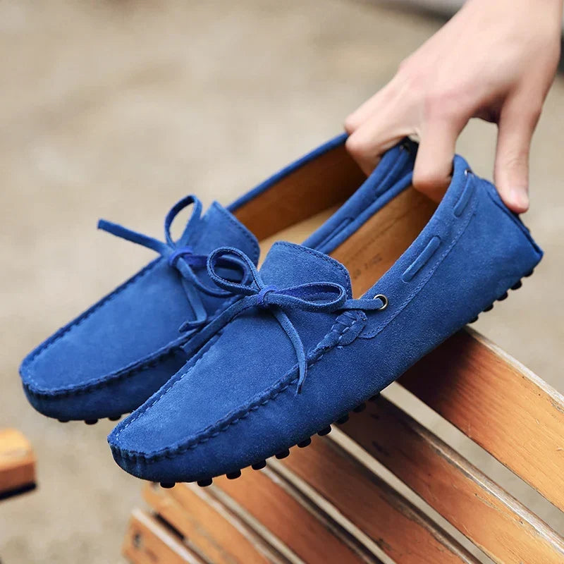 Loafers Casual de Vară din Piele Întoarsă