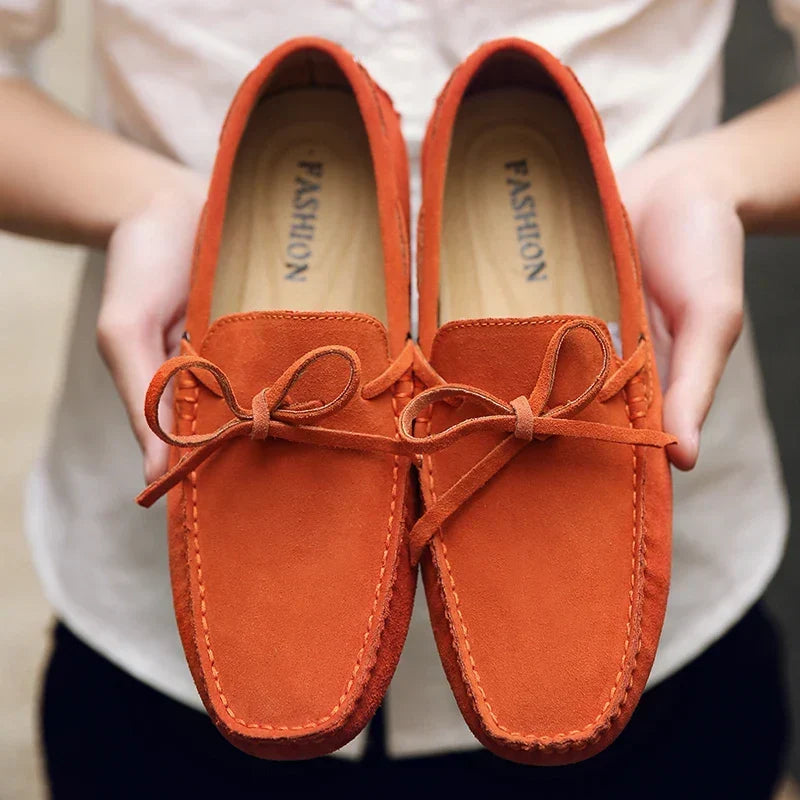 Loafers Casual de Vară din Piele Întoarsă
