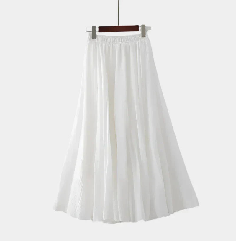 Kristýna Elegantă Fustă Lungă cu Talie Înaltă