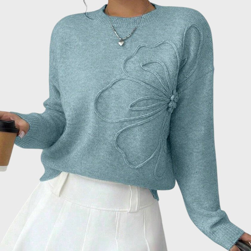 Zdenka | Pulover Tricotat Floral