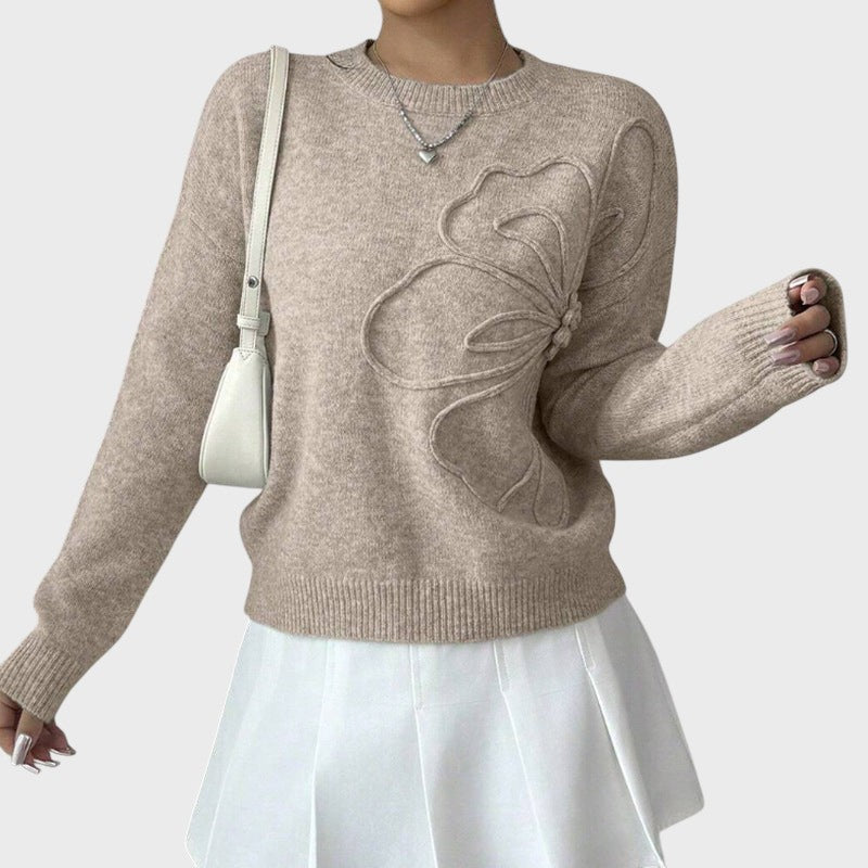 Zdenka | Pulover Tricotat Floral
