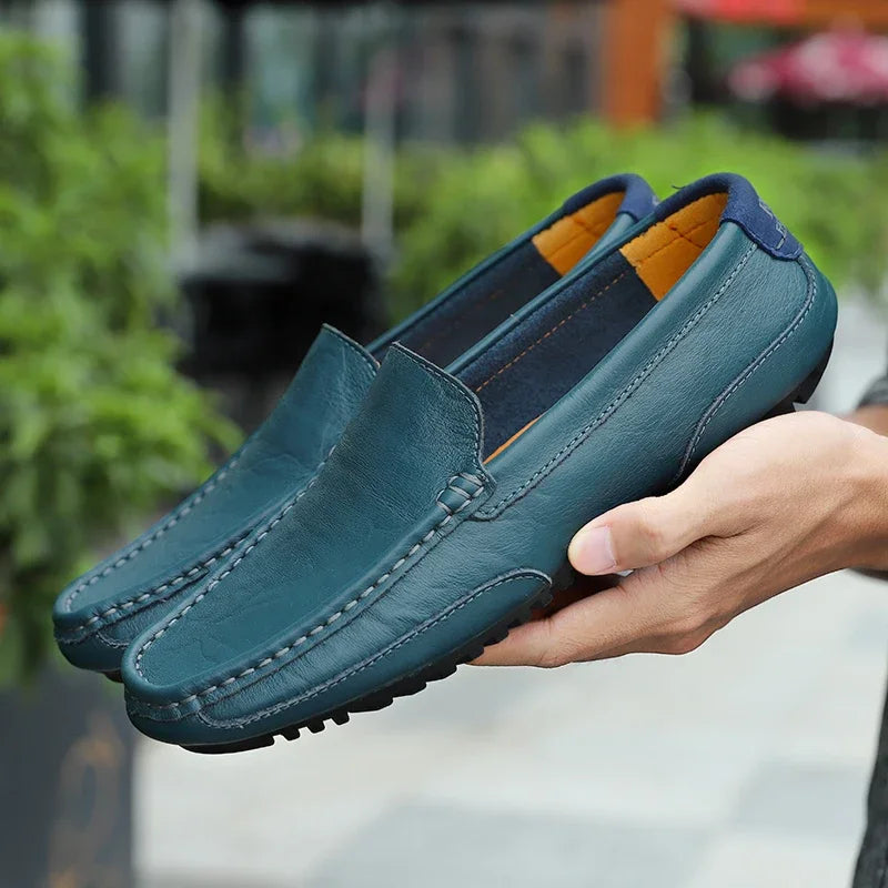 Mocasini Vintage din Piele