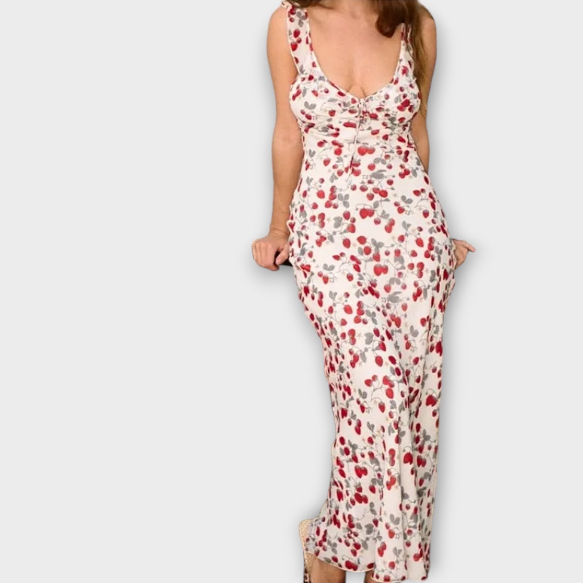 Rochie maxi cu model floral