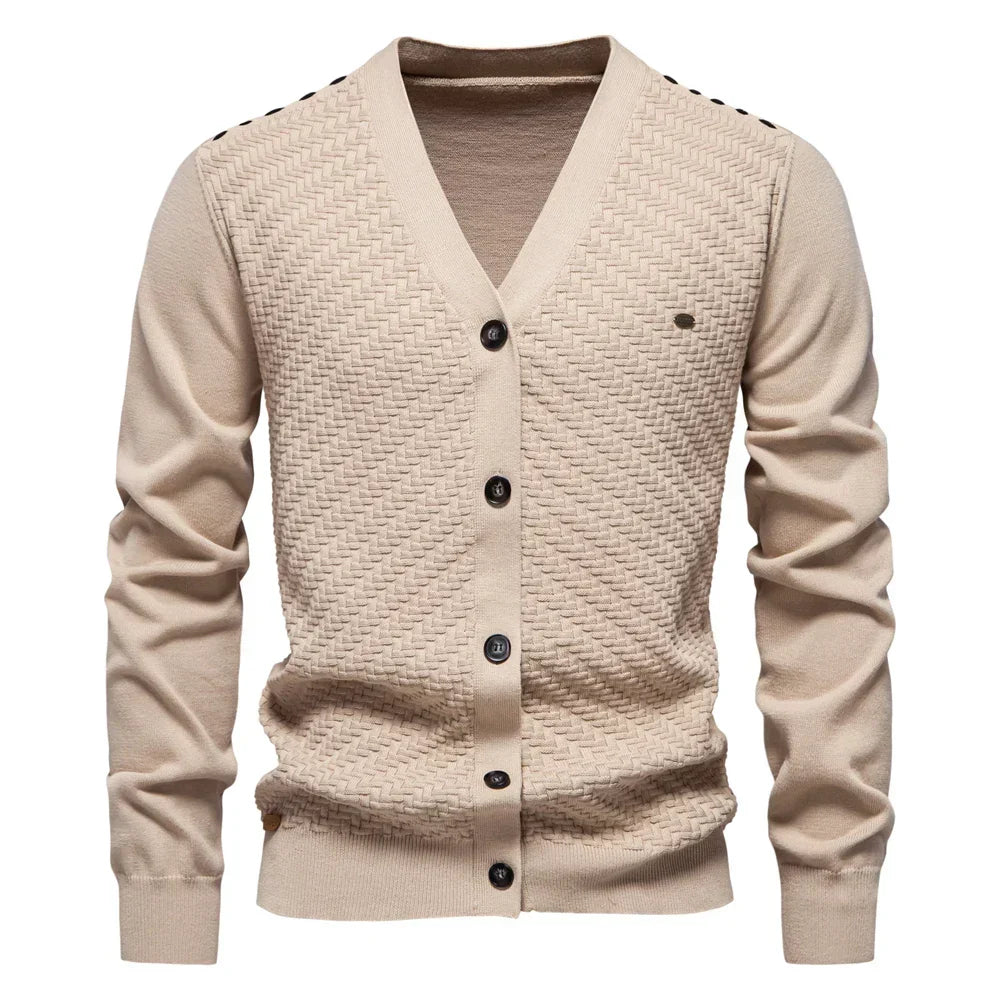 Schneider™ | Cardigan Bărbătesc Călduros cu Decolteu în V