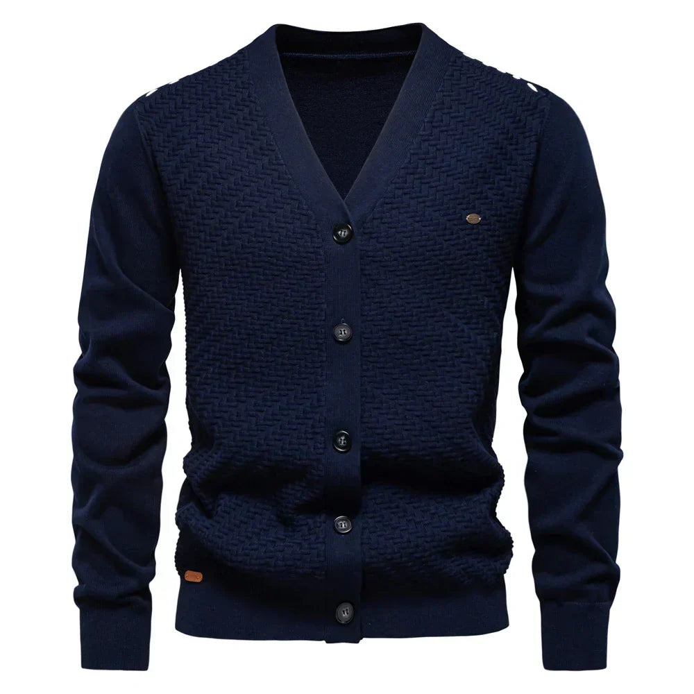 Schneider™ | Cardigan Bărbătesc Călduros cu Decolteu în V