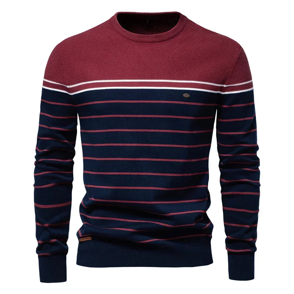 Wagenfeld™ | Pulover Bărbătesc cu Design în Dungi