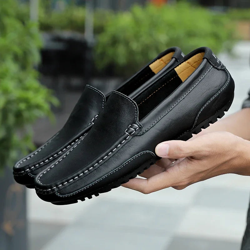 Mocasini Vintage din Piele