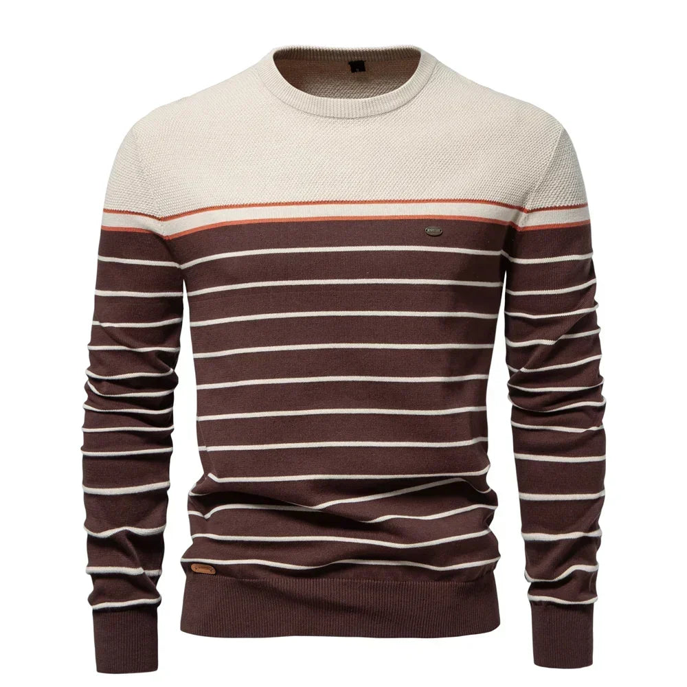 Wagenfeld™ | Pulover Bărbătesc cu Design în Dungi