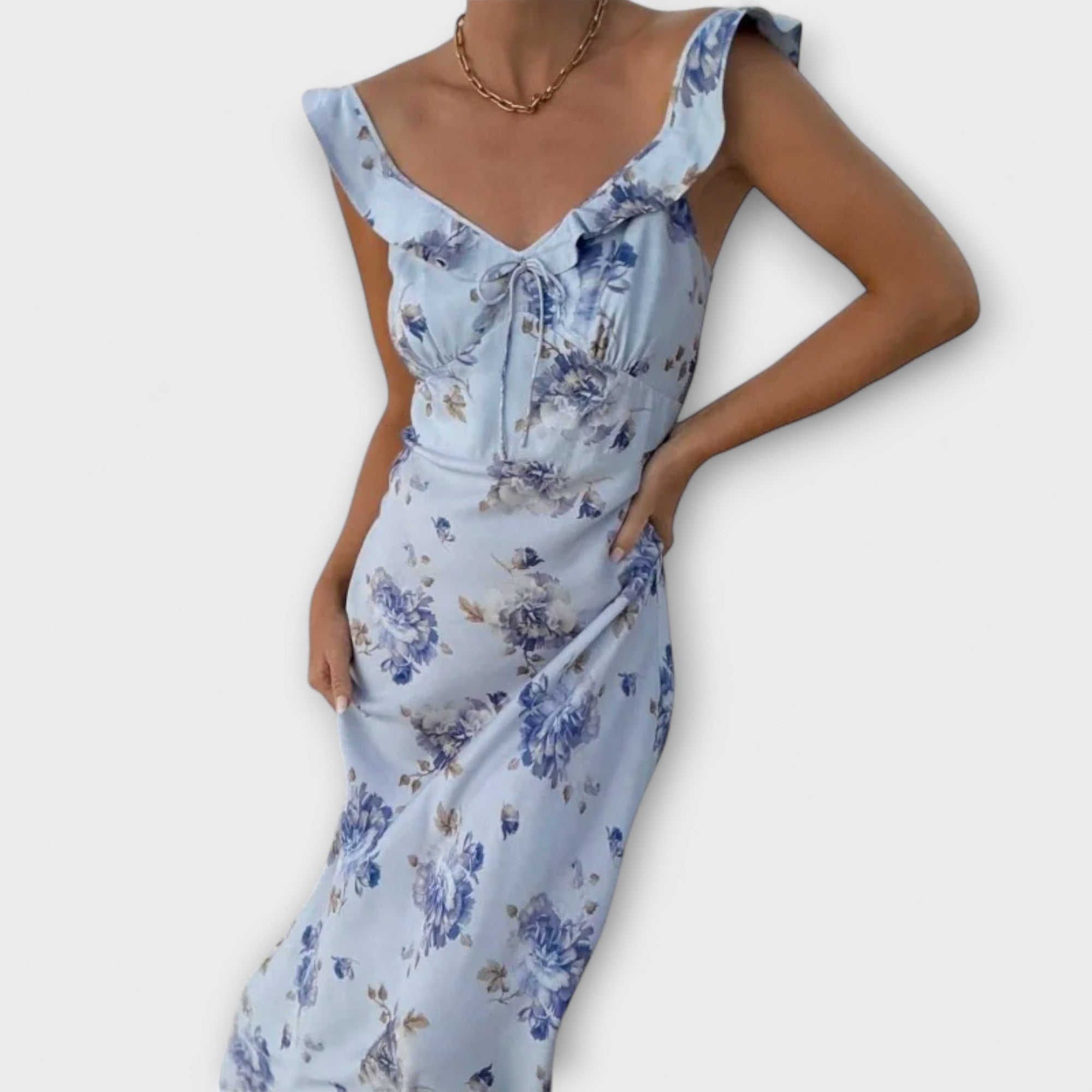 Rochie maxi cu model floral