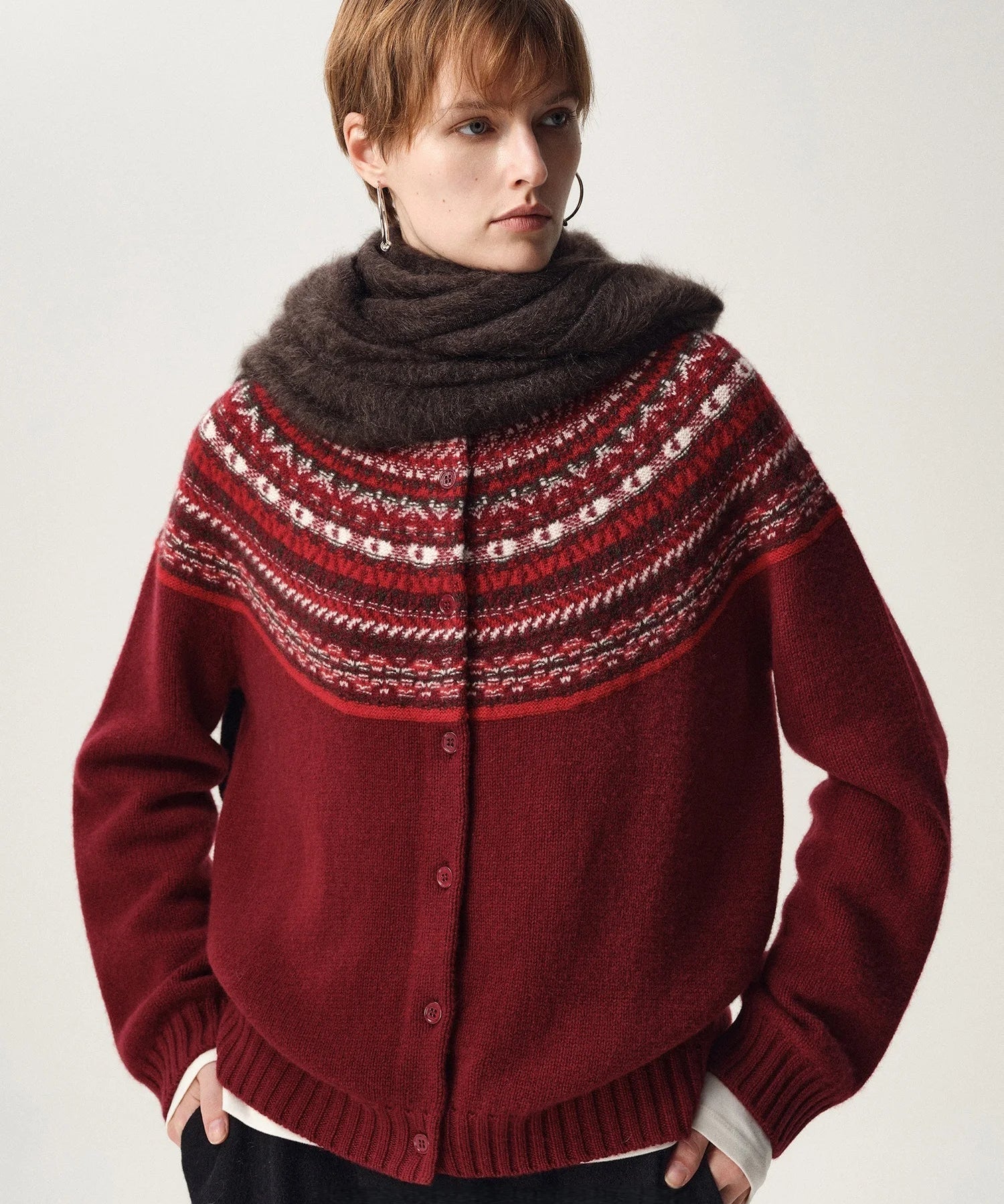 Cardigan Nordic Fair Isle