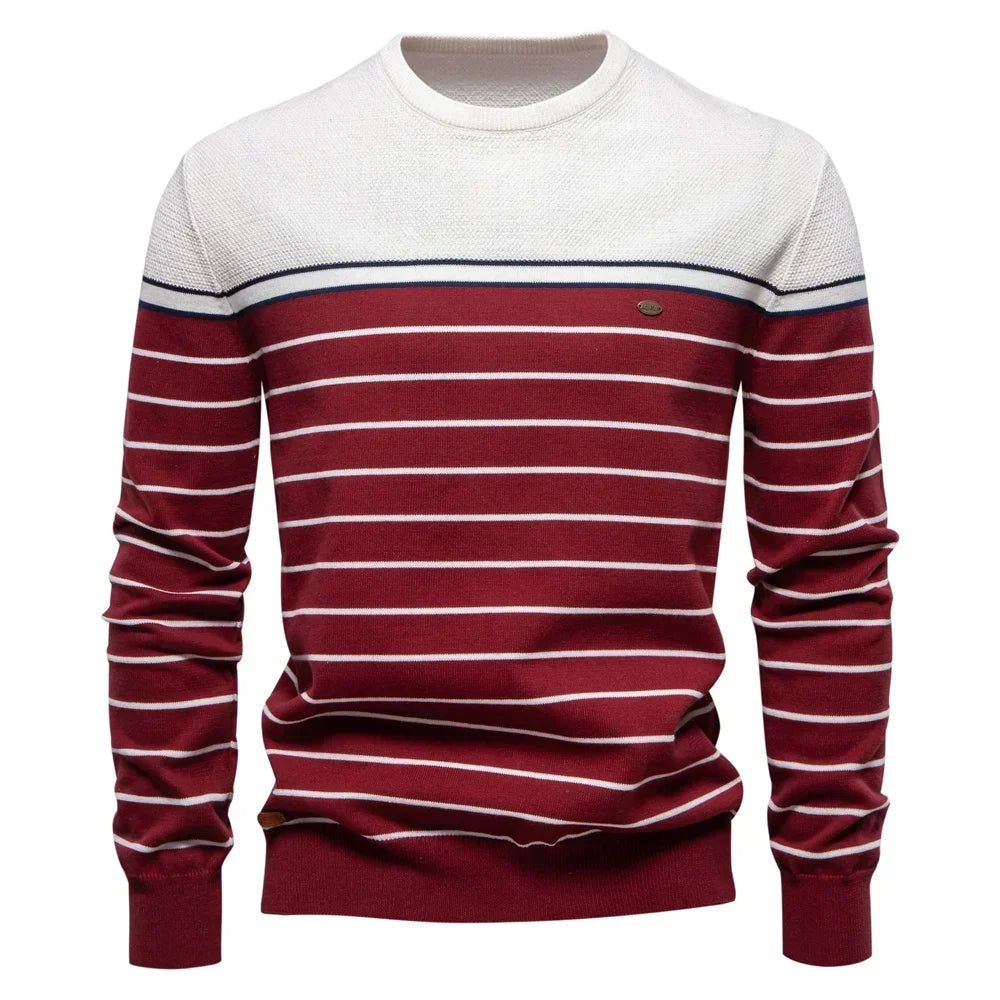 Wagenfeld™ | Pulover Bărbătesc cu Design în Dungi