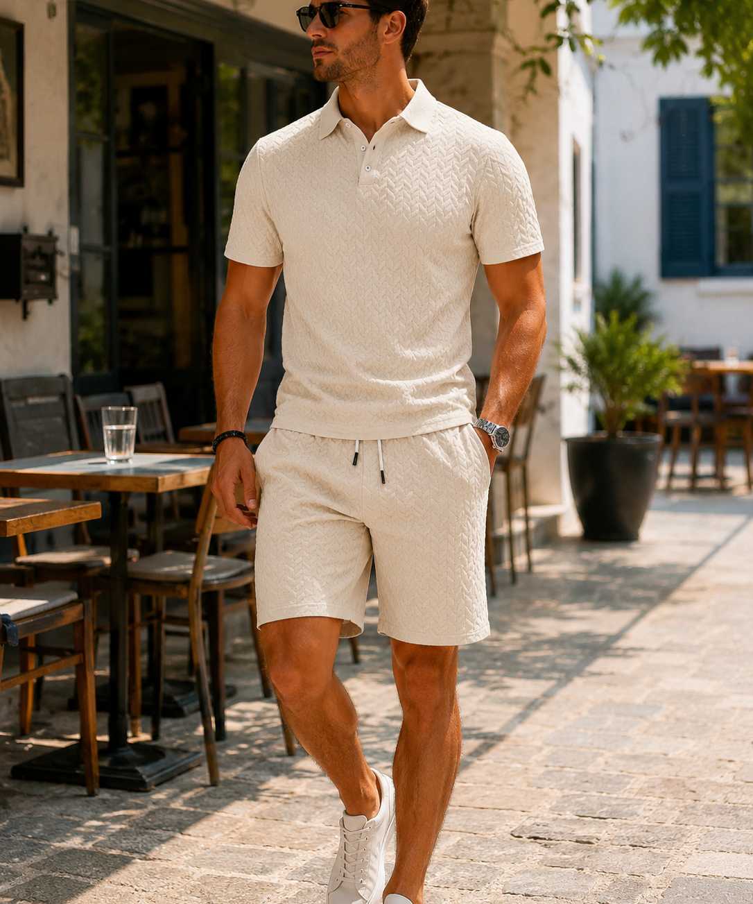 Mason | Set Elegant Polo și Pantaloni Scurți