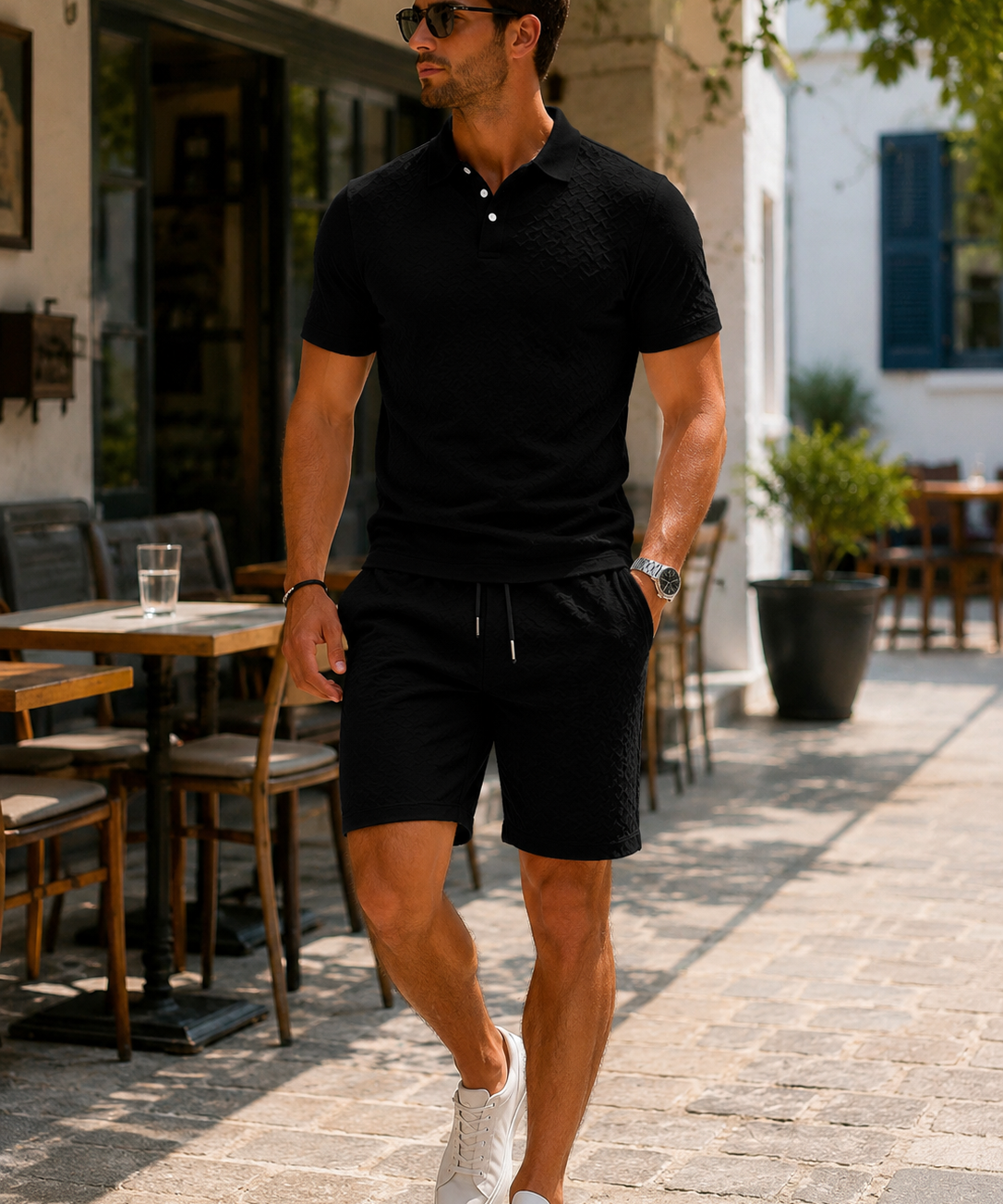 Mason | Set Elegant Polo și Pantaloni Scurți