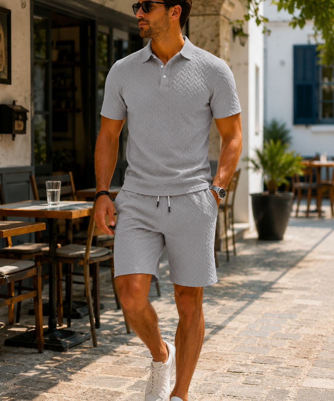 Mason | Set Elegant Polo și Pantaloni Scurți