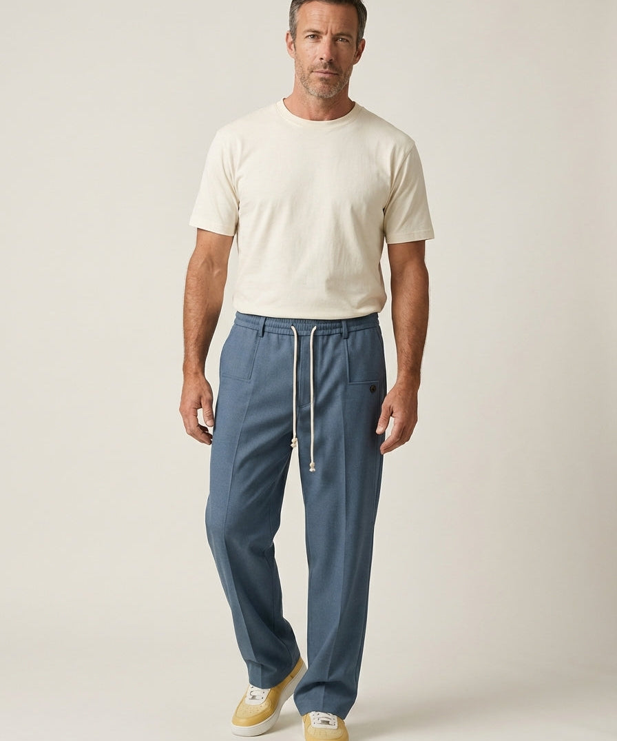 Marco - Pantaloni Eleganți cu Șnur Reglabil