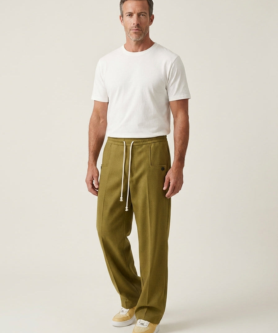 Marco - Pantaloni Eleganți cu Șnur Reglabil