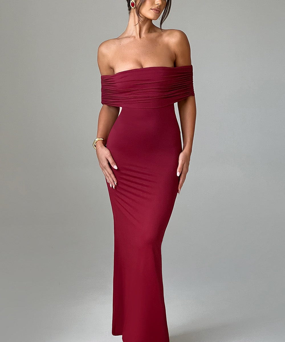 Victoria București | Rochie Lungă Bardot Fină