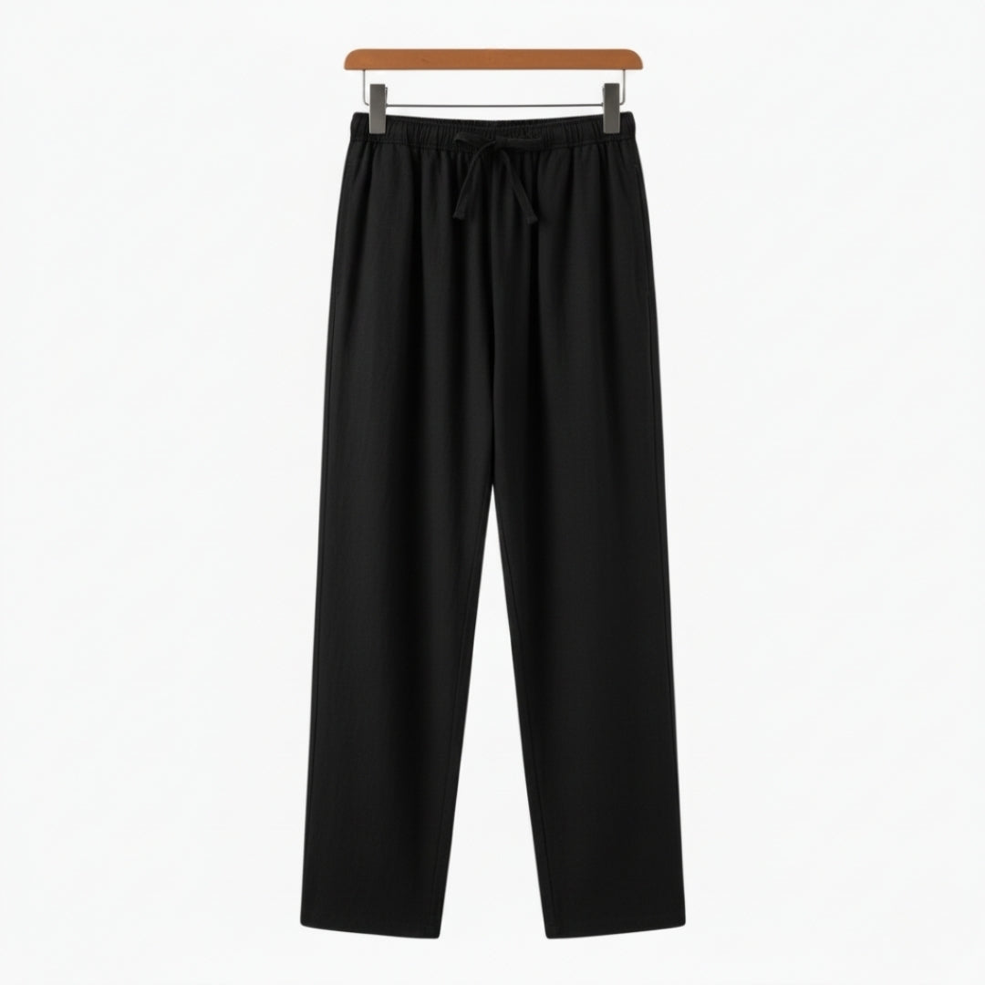 Fez - Pantaloni din In (Croială Oversized)