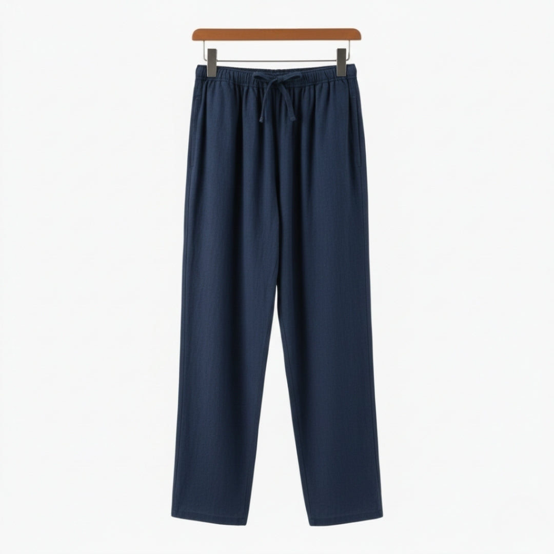 Fez - Pantaloni din In (Croială Oversized)