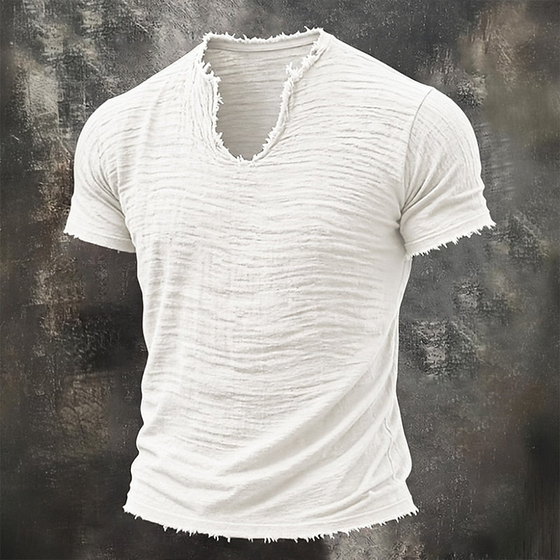 Mason | Tricou Vintage cu Decolteu în V