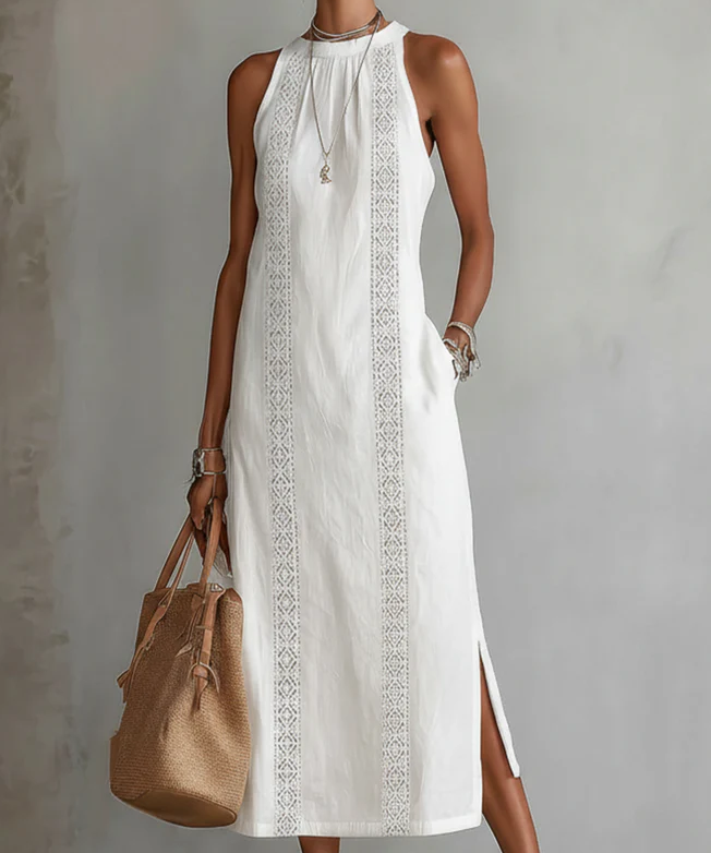Jimena - Rochie Midi Elegantă cu Guler Mao