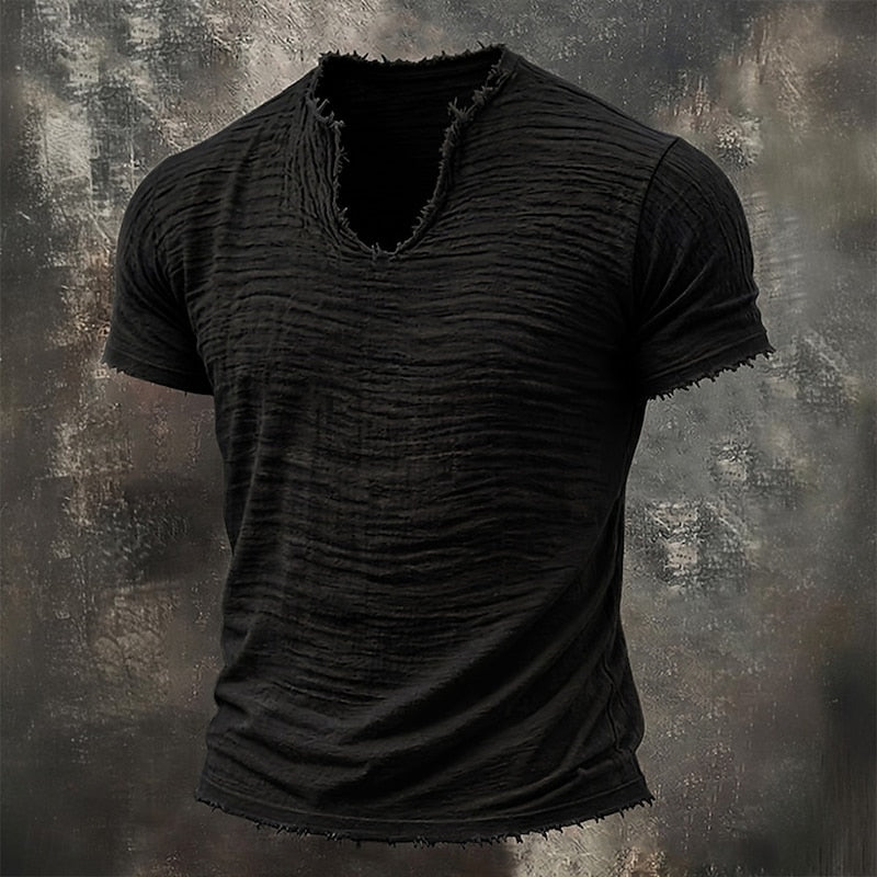 Mason | Tricou Vintage cu Decolteu în V