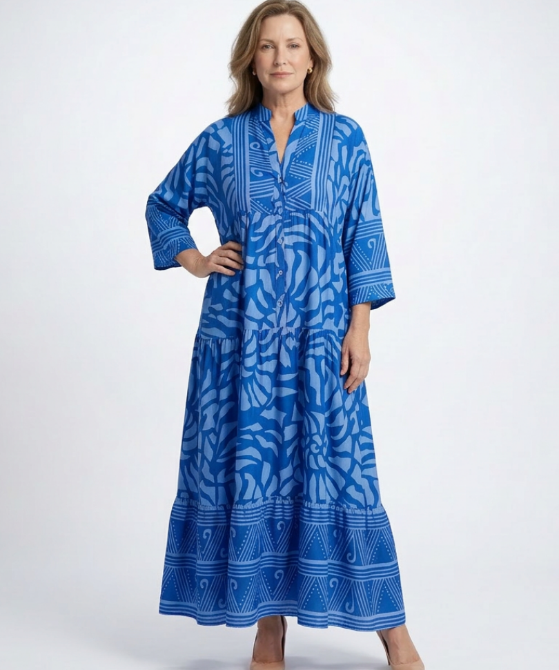 Amandine | Rochie Midi cu Nasturi