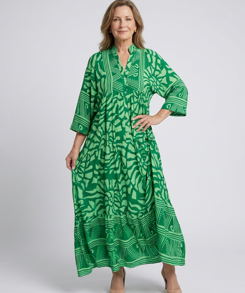 Amandine | Rochie Midi cu Nasturi