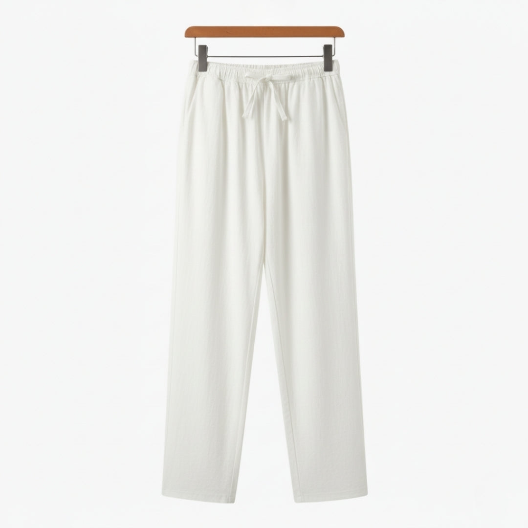 Fez - Pantaloni din In (Croială Oversized)